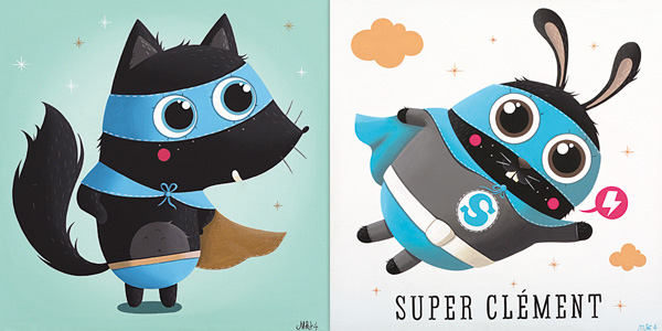 Super-lapin mkt4 toile presonnalisee