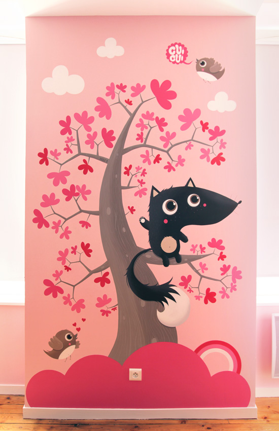 fresque chambre enfant mkt4